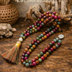 Collier Mala Bohème Éveil – Harmonie des Couleurs