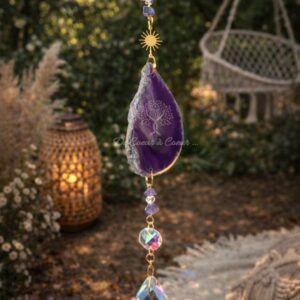 "Catching Sun" Crystal Améthyste